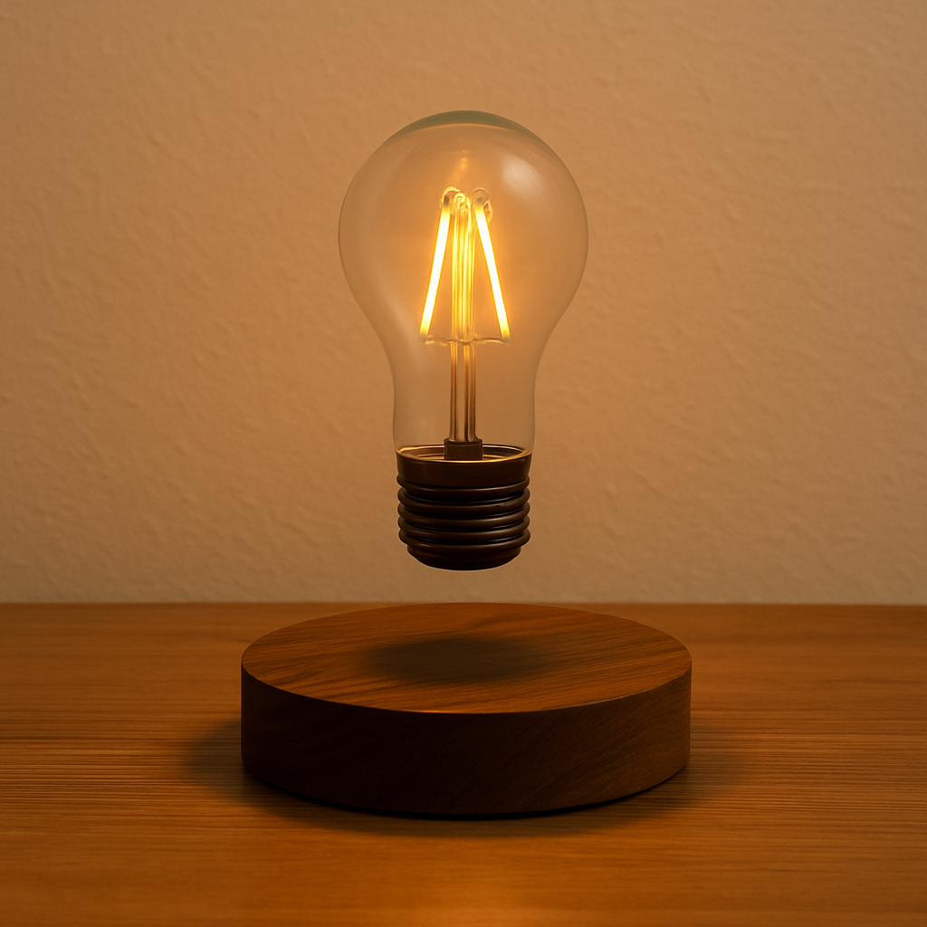 Éclat Flottant – Veilleuse LED en Lévitation