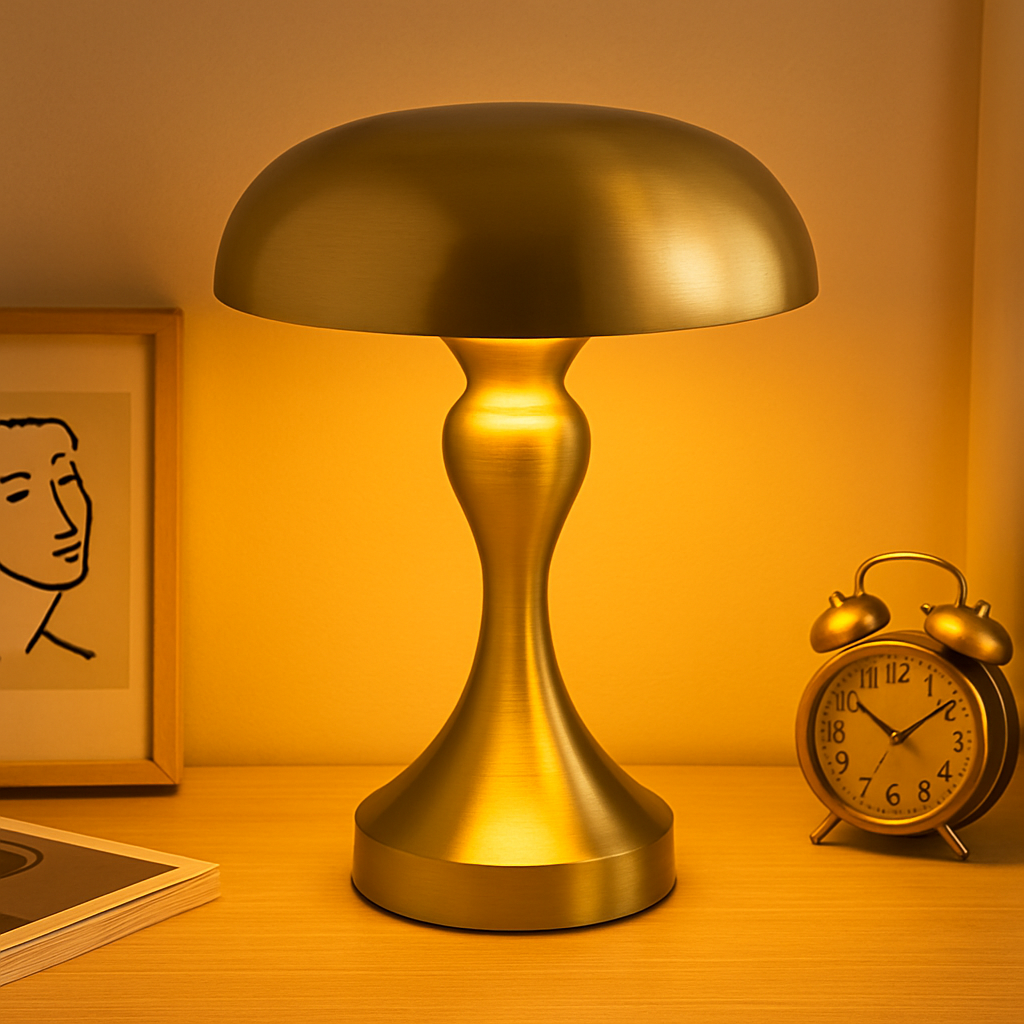 Champignon Éclat – Lampe LED Vintage & Raffinée