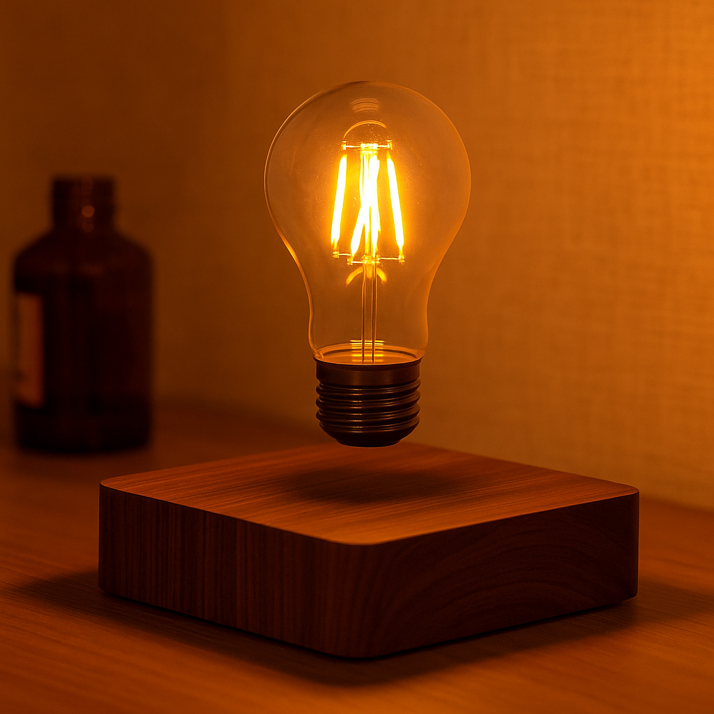 Éclat Flottant – Veilleuse LED en Lévitation