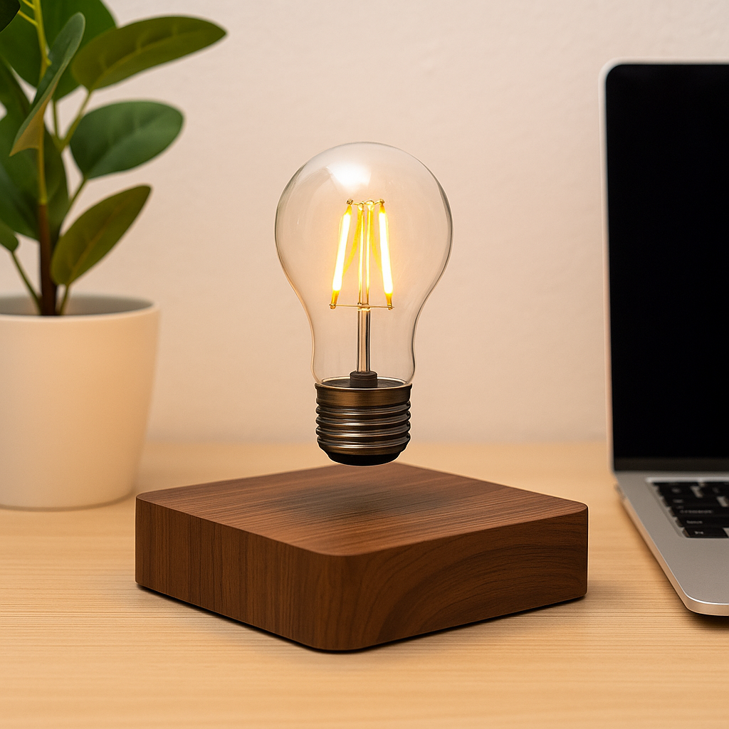 Éclat Flottant – Veilleuse LED en Lévitation