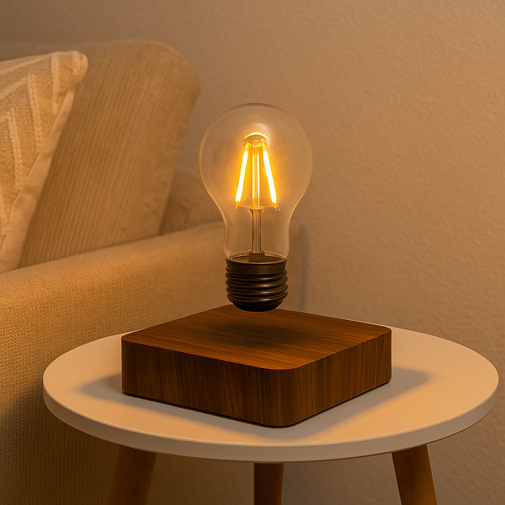 Éclat Flottant – Veilleuse LED en Lévitation